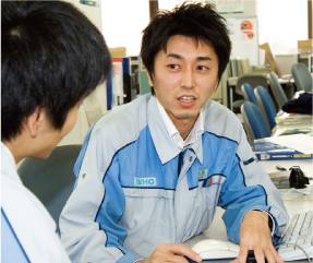 仕事の様子